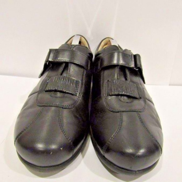 ECCO Size 9.5 Black Strappy Loafers Mens C2B C29 main image 4